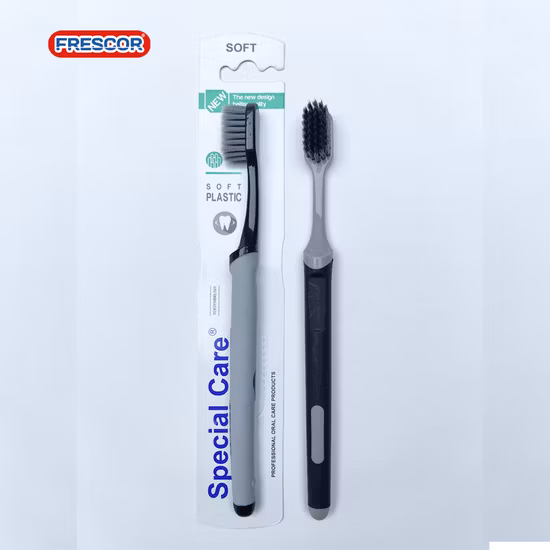 OEM-Zahnbürste für Erwachsene mit Bambuskohleborsten und kleinem Kopf